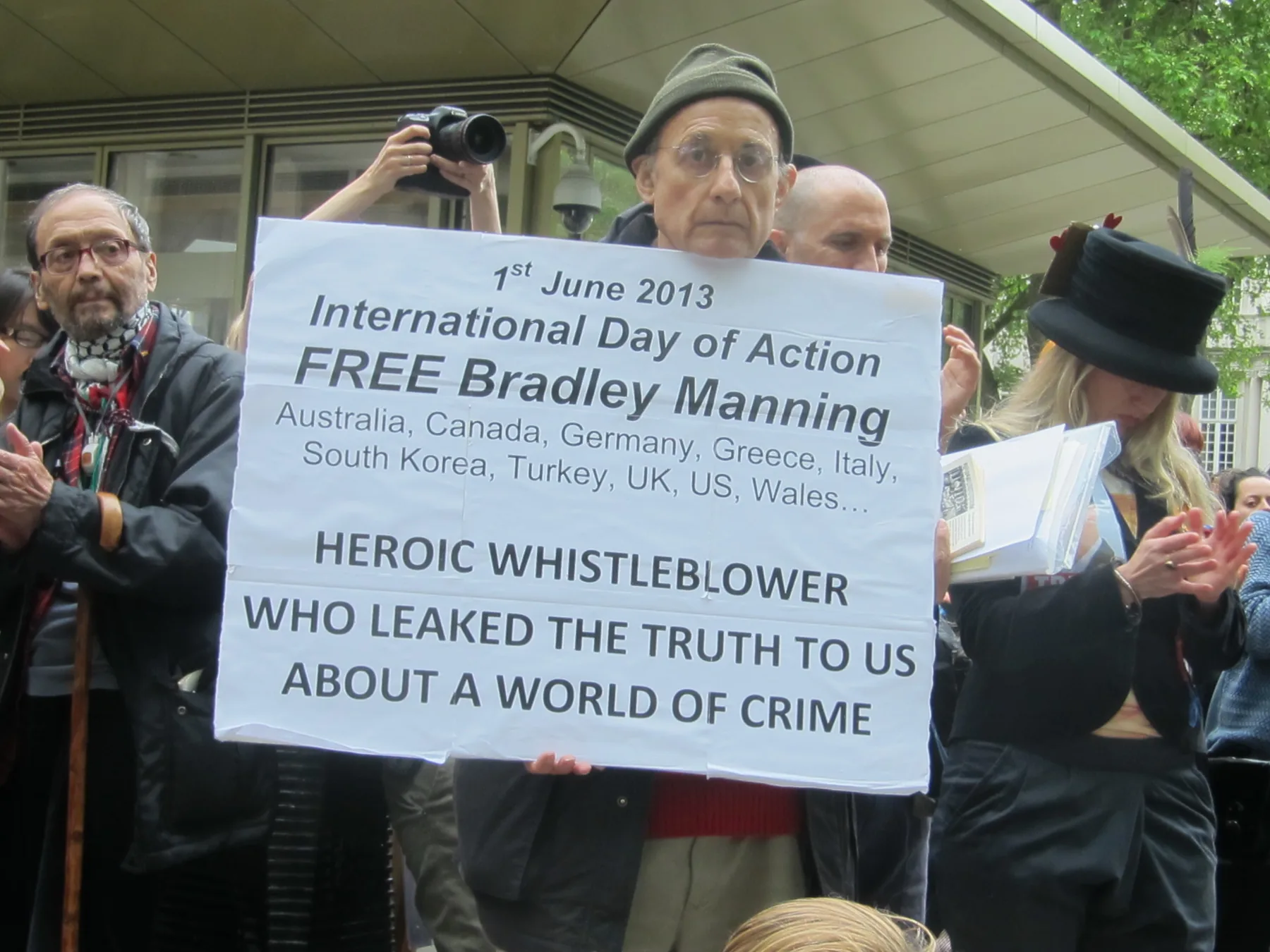 International demonstration for Bradley Manning