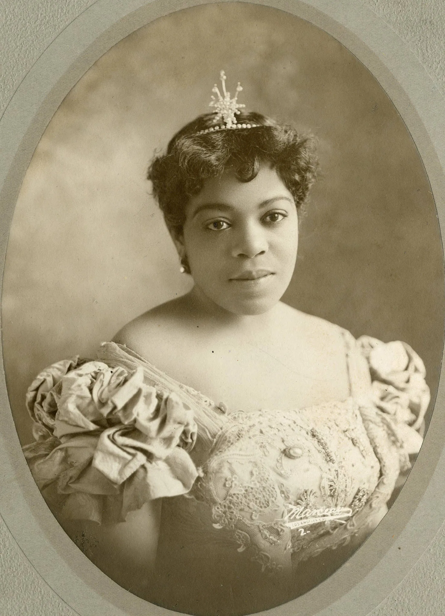 Historical portrait of a famous American singer Historical portrait of a famous American singer