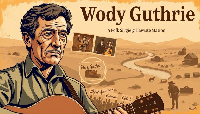 Biographie rapide de Woody Guthrie en quelques points