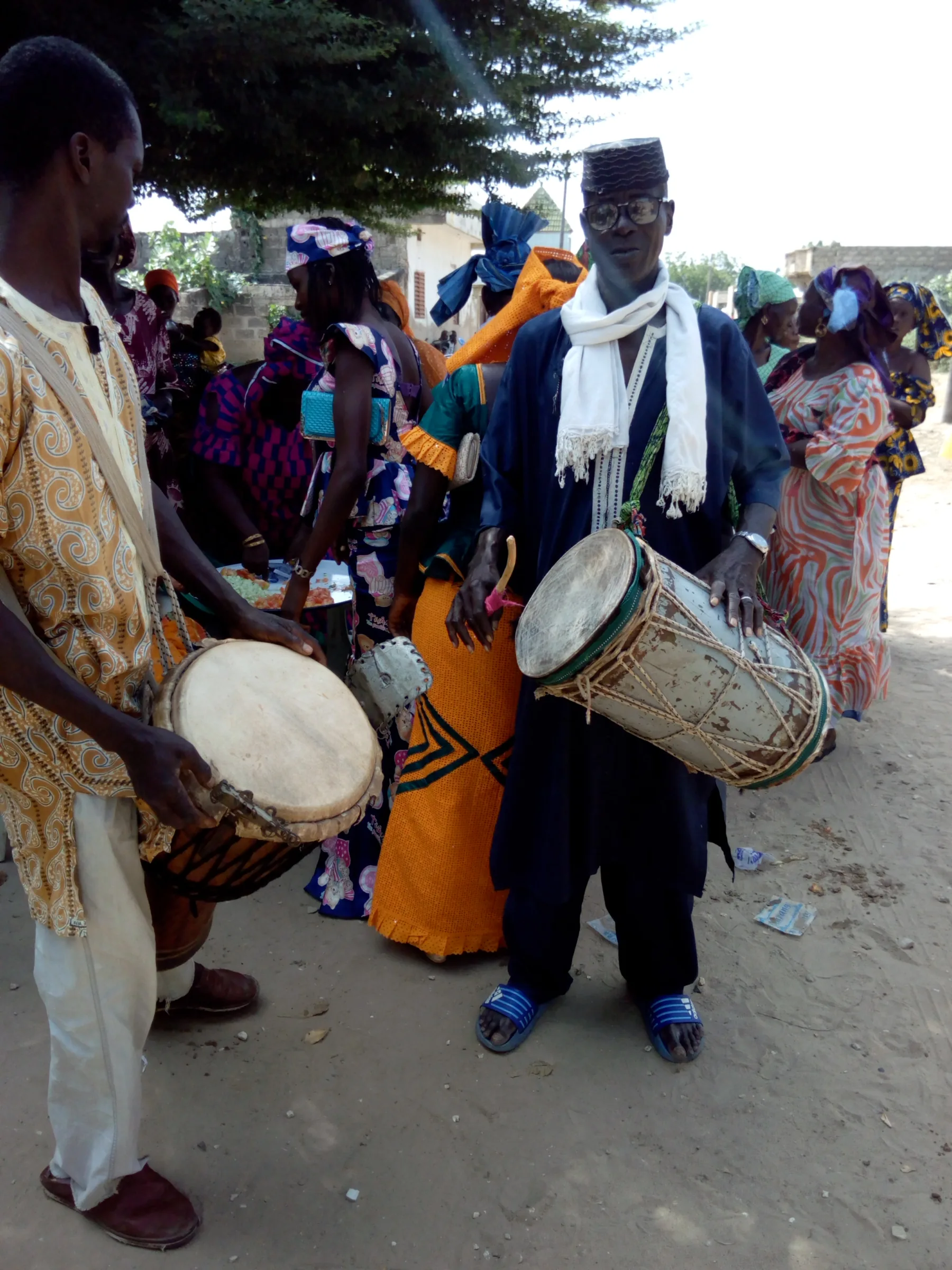 Djembe players at an African ceremony Djembe players at an African ceremony